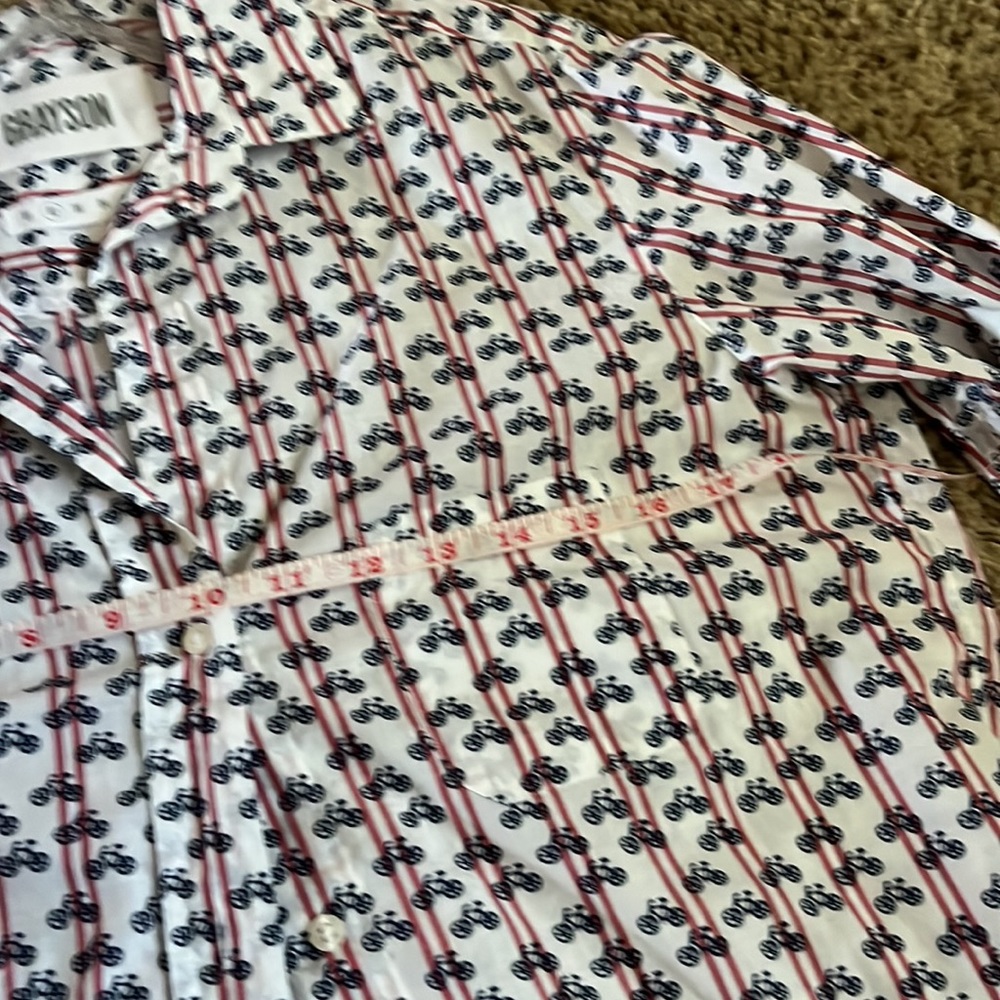 Fun Button Up Collared Top. Make A Statement! Bic… - image 4